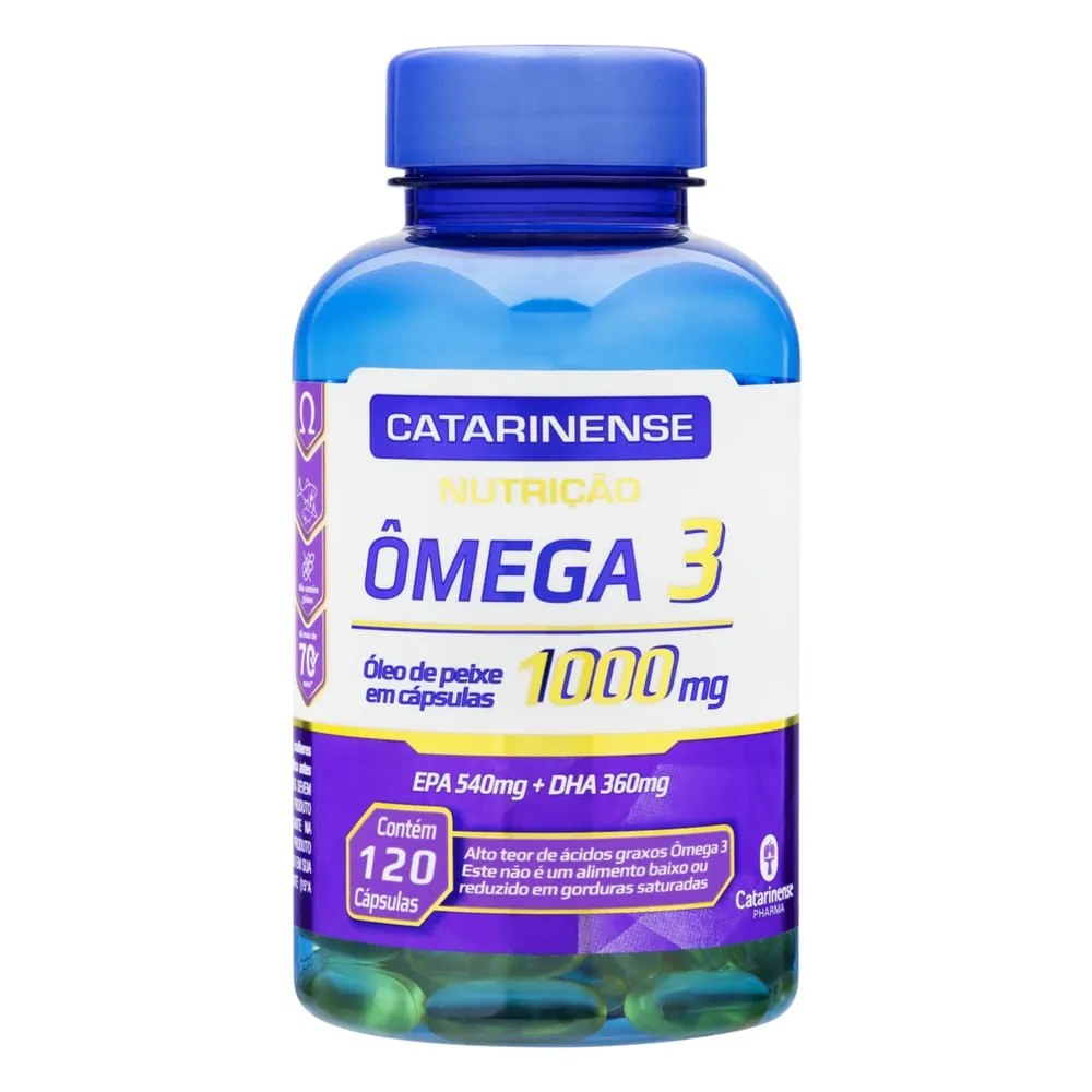 Ômega 3 1000mg Catarinense Com 120 Cápsulas