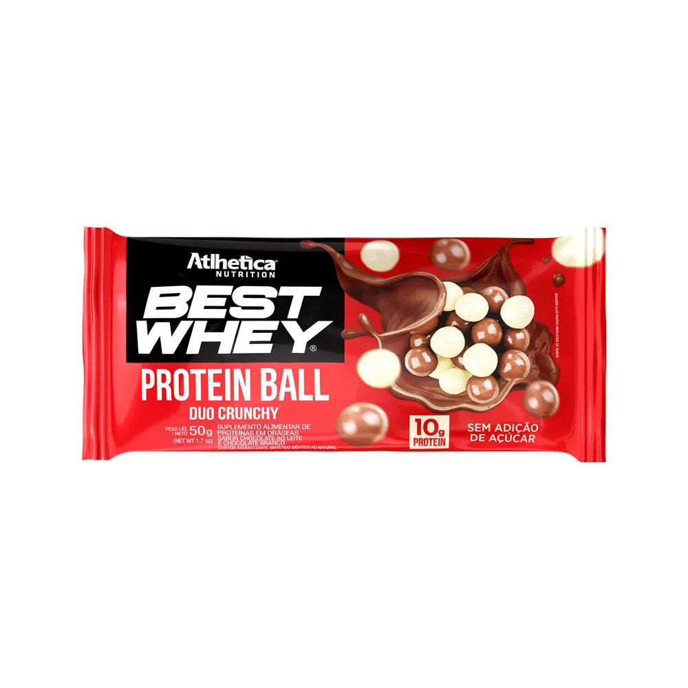 Best Whey Protein Ball Duo Crunchy Atlhetica Nutrition 50g