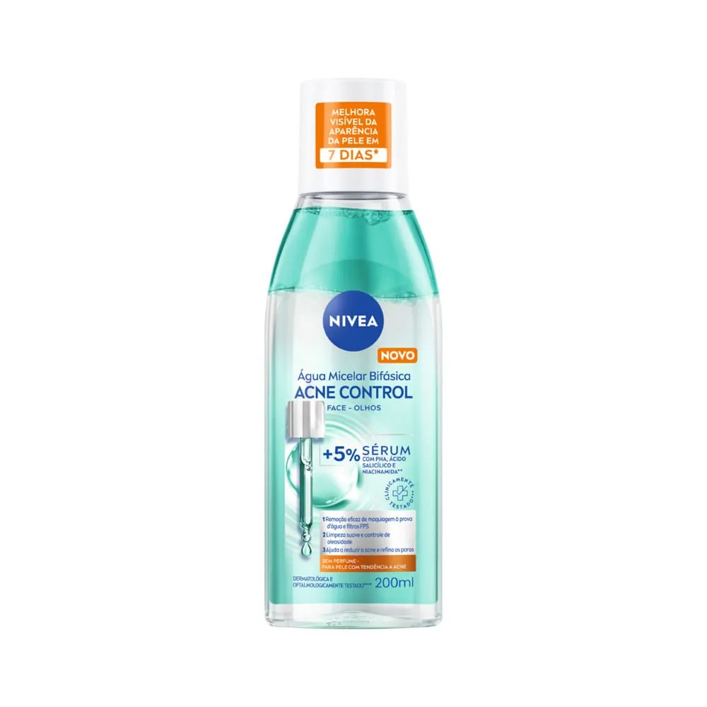 Água Micelar Bifásica Nivea Acne Control 200ml