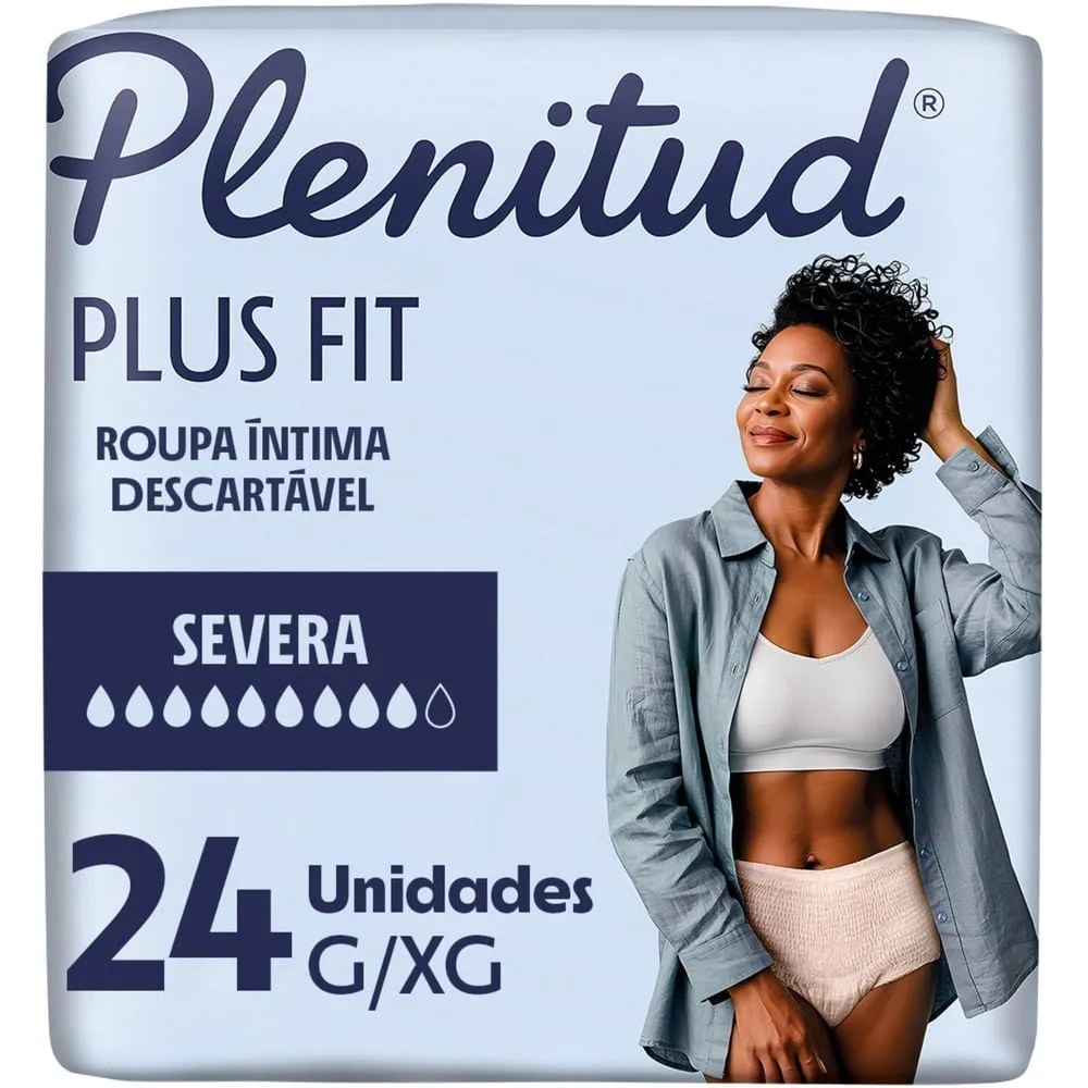 Roupa Íntima Plenitud Plus Para Incontinência G/xg 24 Unidades