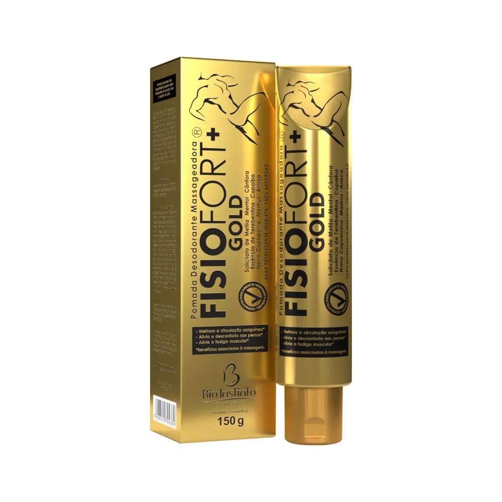 Pomada Massageadora Fisiofort Gold Bio Instinto 150gr
