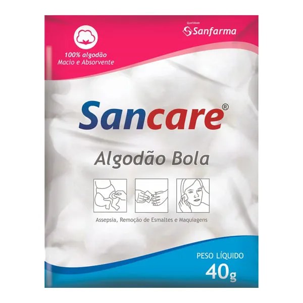 Algodão Sancare Bolas 40g