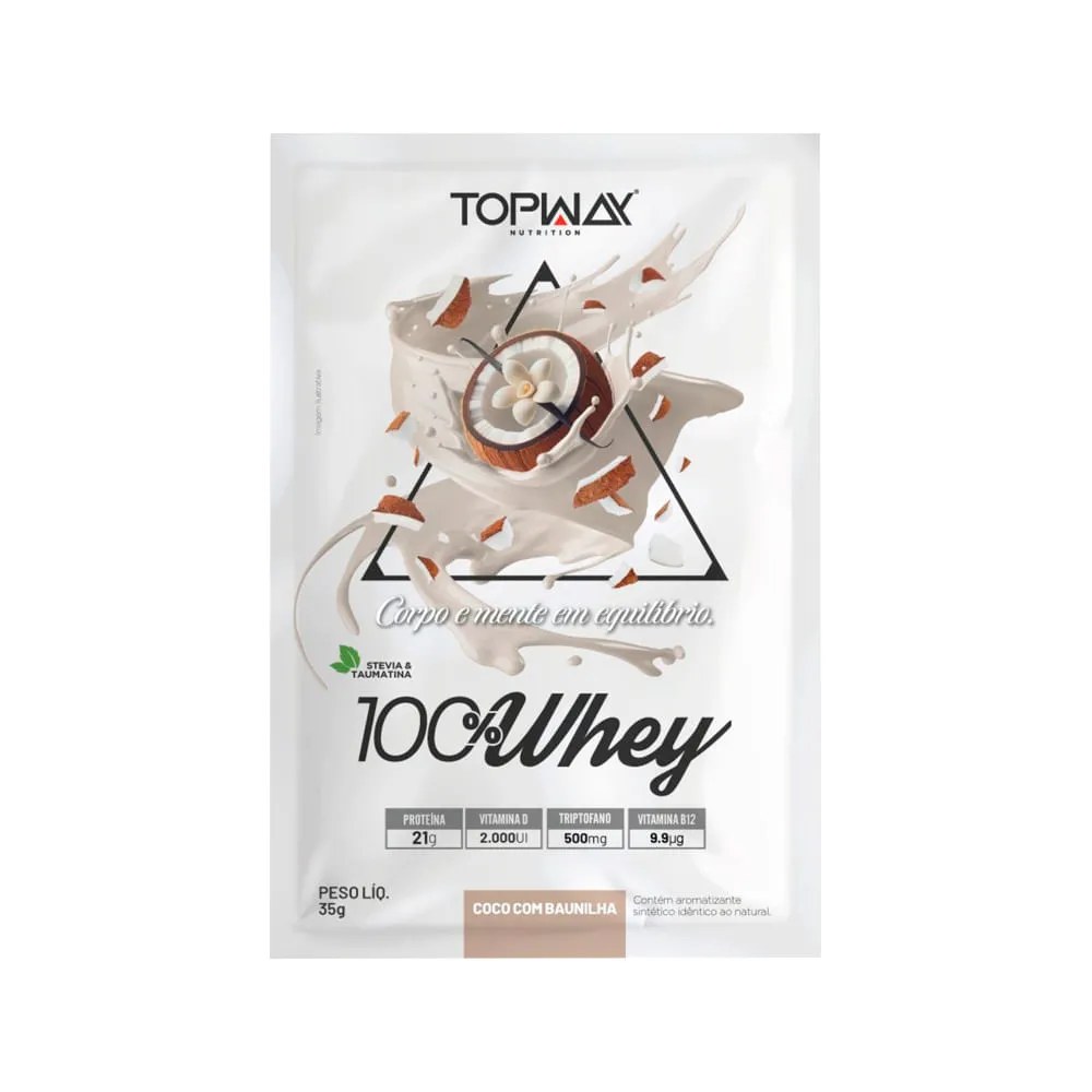 Topway 100% Whey 35gr Coco Com Baunilha