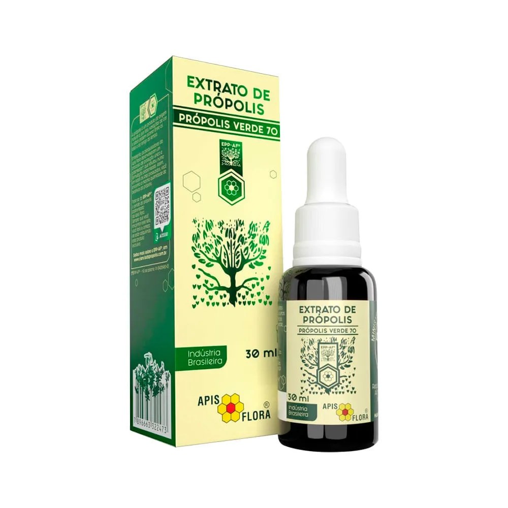 Extrato De Própolis Verde 70 Apis Flora Gotas 30ml