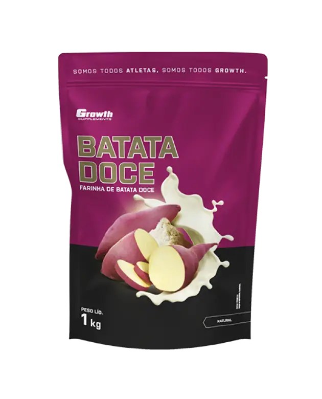 100% Batata Doce em Pó Sabor Natural 1kg