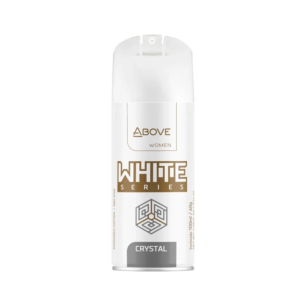 Desodorante Above Feminino White Series 100ml Aerosol Crystal