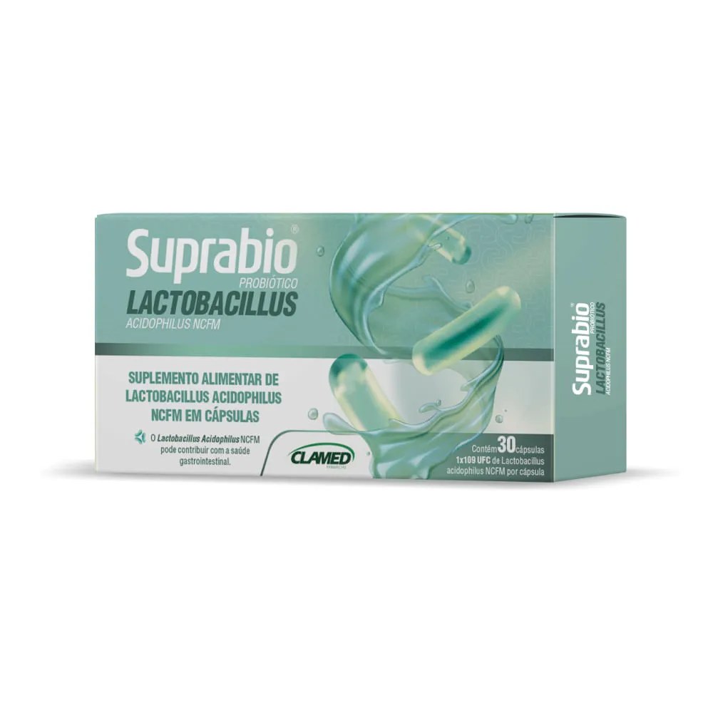 Suplemento Alimentar Lactobacillus Suprabio Probióticos 30 Cápsulas