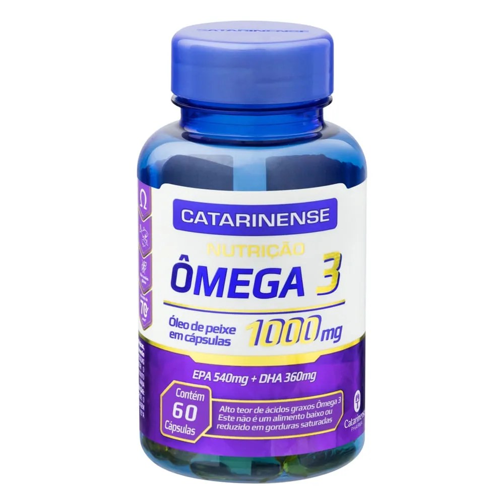 Ômega 3 1000mg Catarinense Com 60 Cápsulas