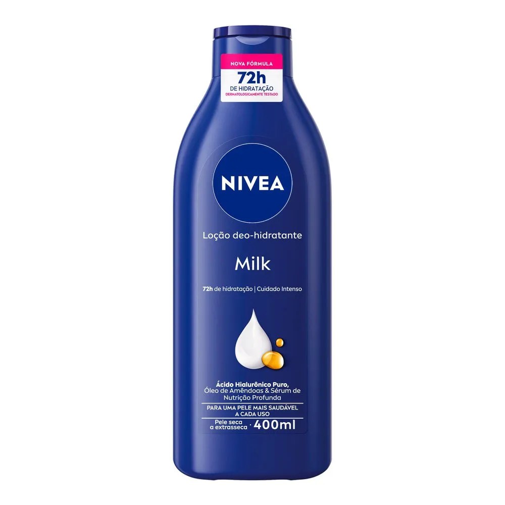 Loção Deo-hidratante Nivea Milk Pele Seca A Extrasseca 400ml
