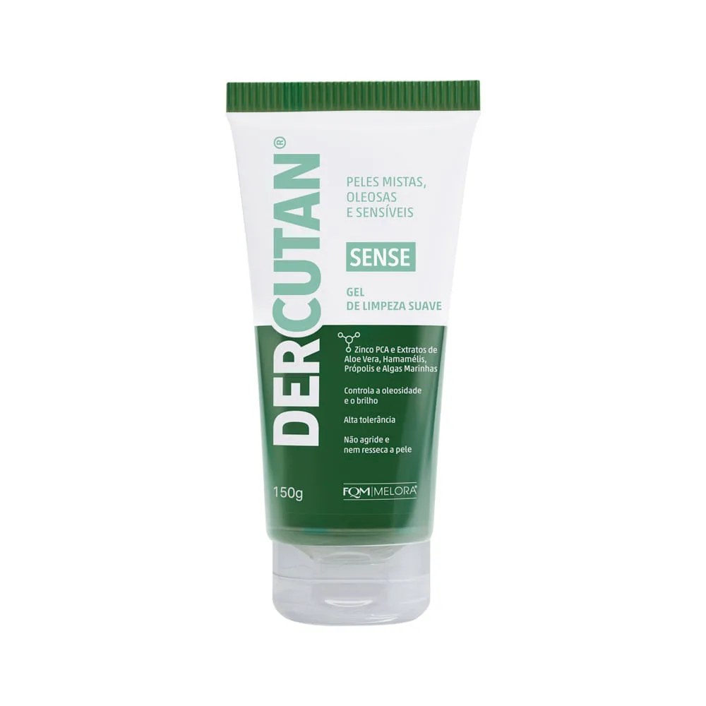 Dercutan Sense Gel Para Limpeza Suave 150gr