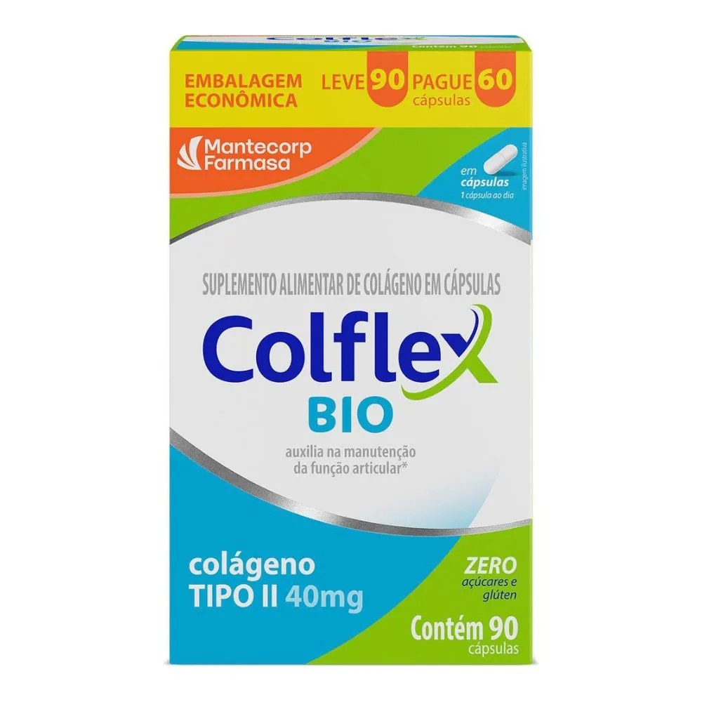 Colágeno Colflex Bio Tipo Ii 90 Cápsulas
