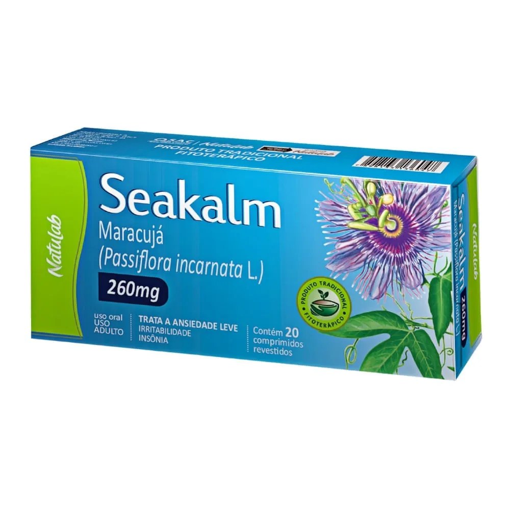 Seakalm Passiflora 260mg 20 Comprimidos Natulab