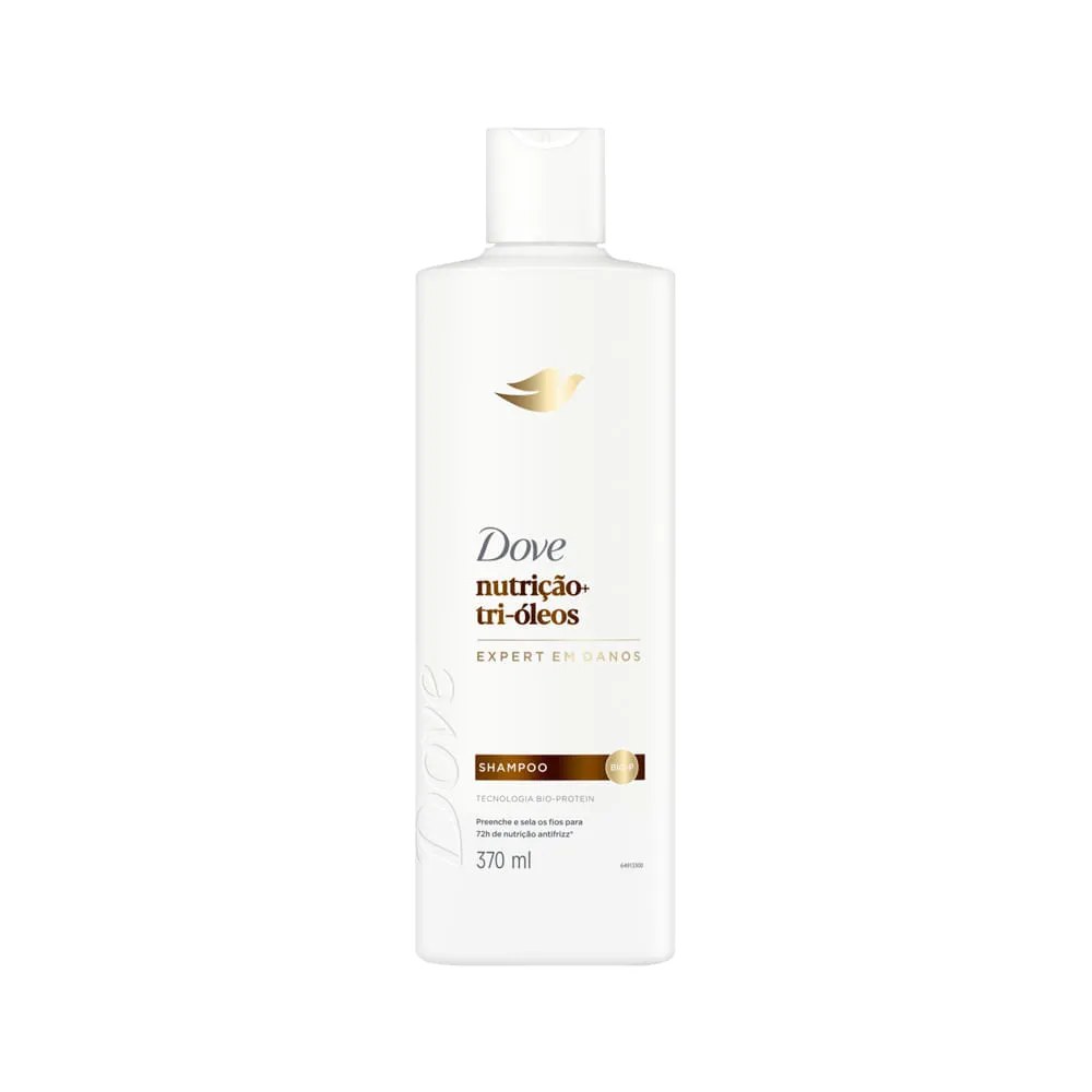 Shampoo Dove Nutrição + Tri-óleos Frasco 370ml