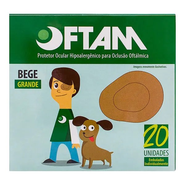 Protetor Ocular Oftam Grande Com 20 Unidades