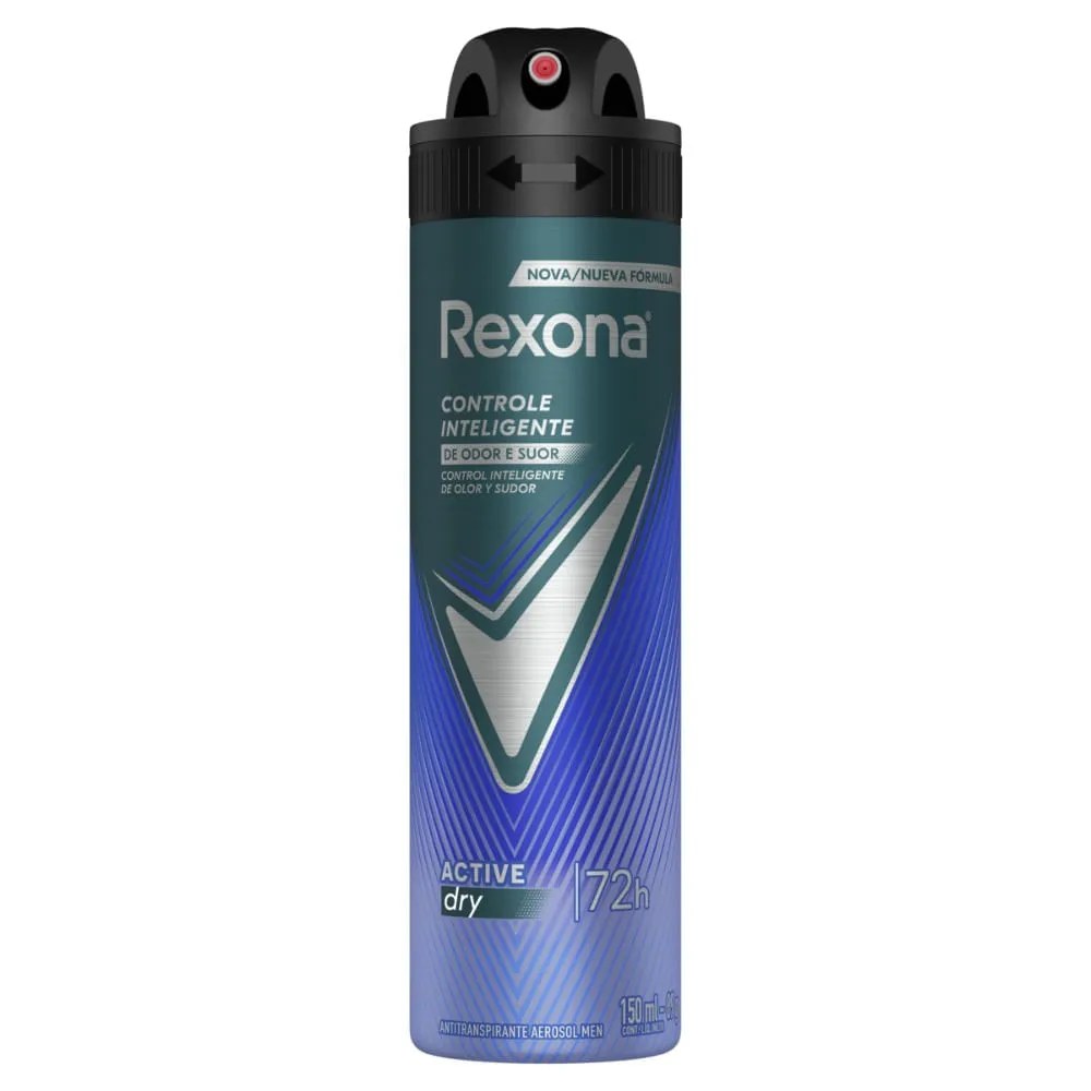 Antitranspirante Aerossol Rexona Men Active Dry 150ml