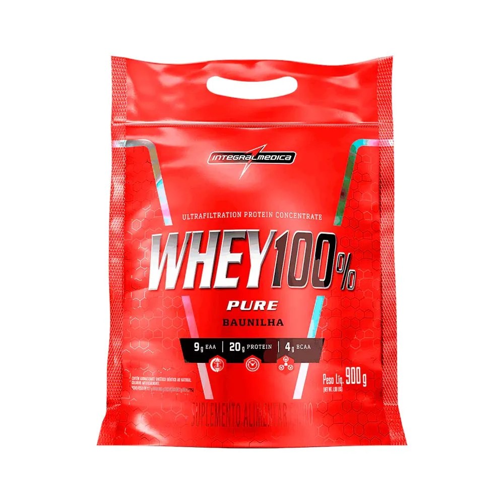 Whey 100% Integralmedica Sabor Baunilha 900gr