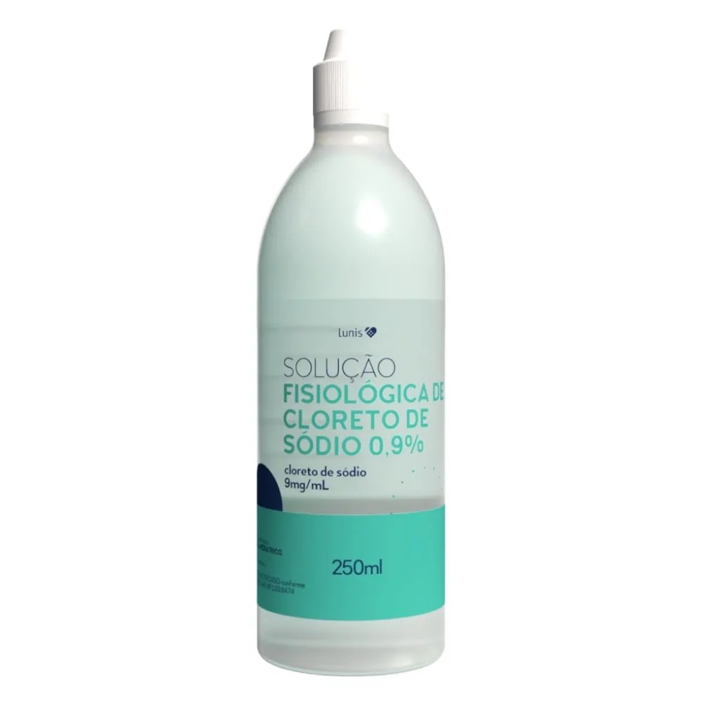 Solucao Fisiologica Cloreto De Sodio A 0,9% Lunis 250ml