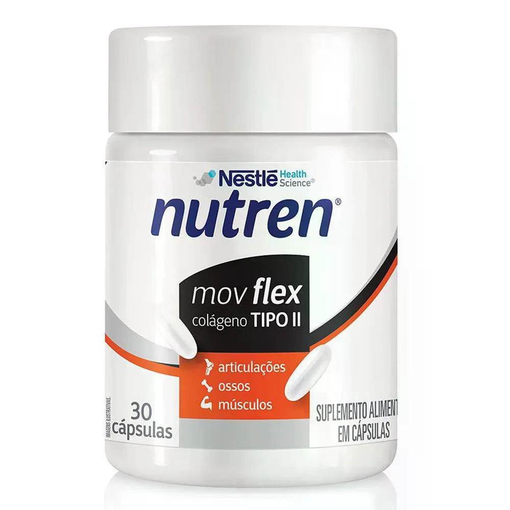 Suplemento Alimentar Nestlé Nutren Mov Flex Colágeno Tipo ii 30 Cápsulas