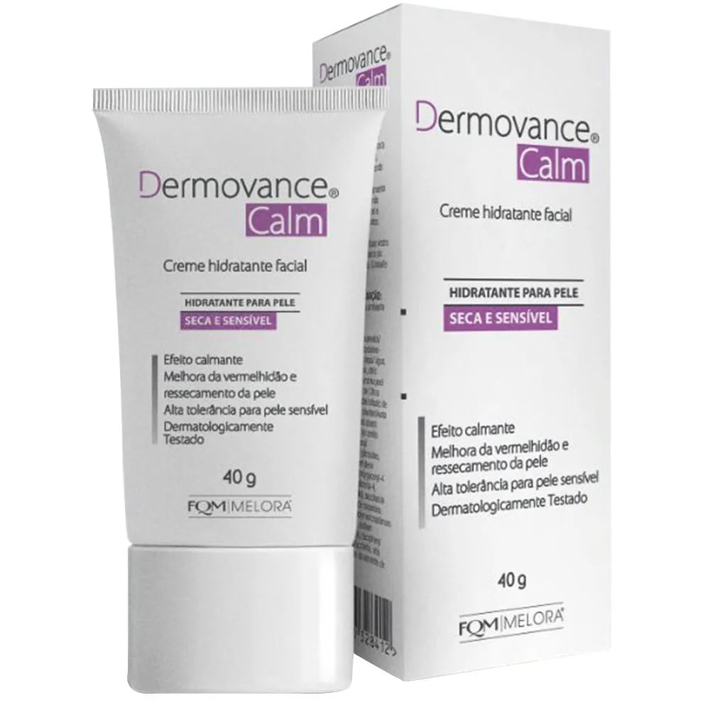 Creme Hidratante Facial Dermovance Calm Pele Sensível E Reativa 40g