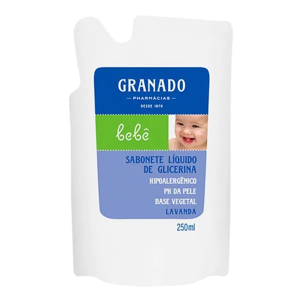Sabonete Líquido Granado Bebê Lavanda Refil 250ml