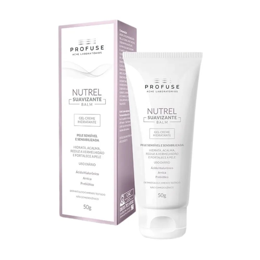 Gel Creme Hidratante Profuse Nutrel Balm Peles Sensíveis 50g