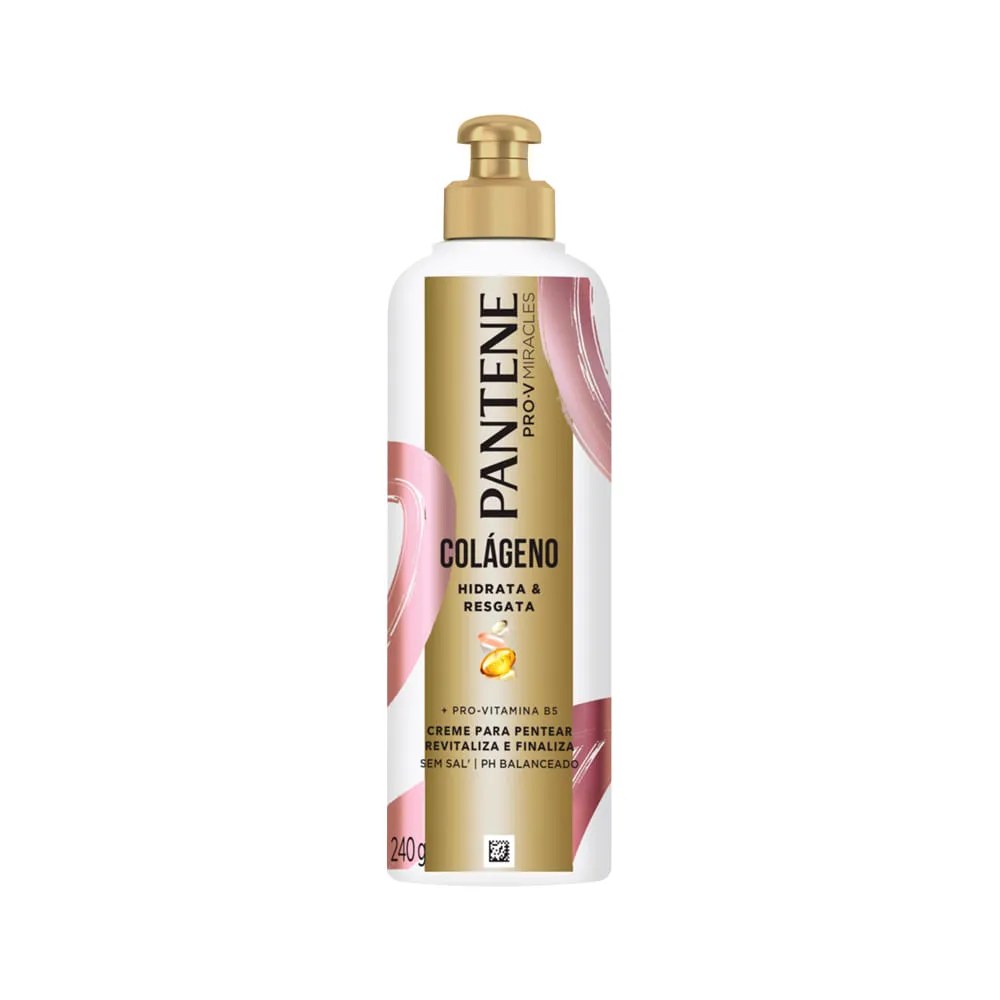 Creme Para Pentear Pantene 240gr Colageno