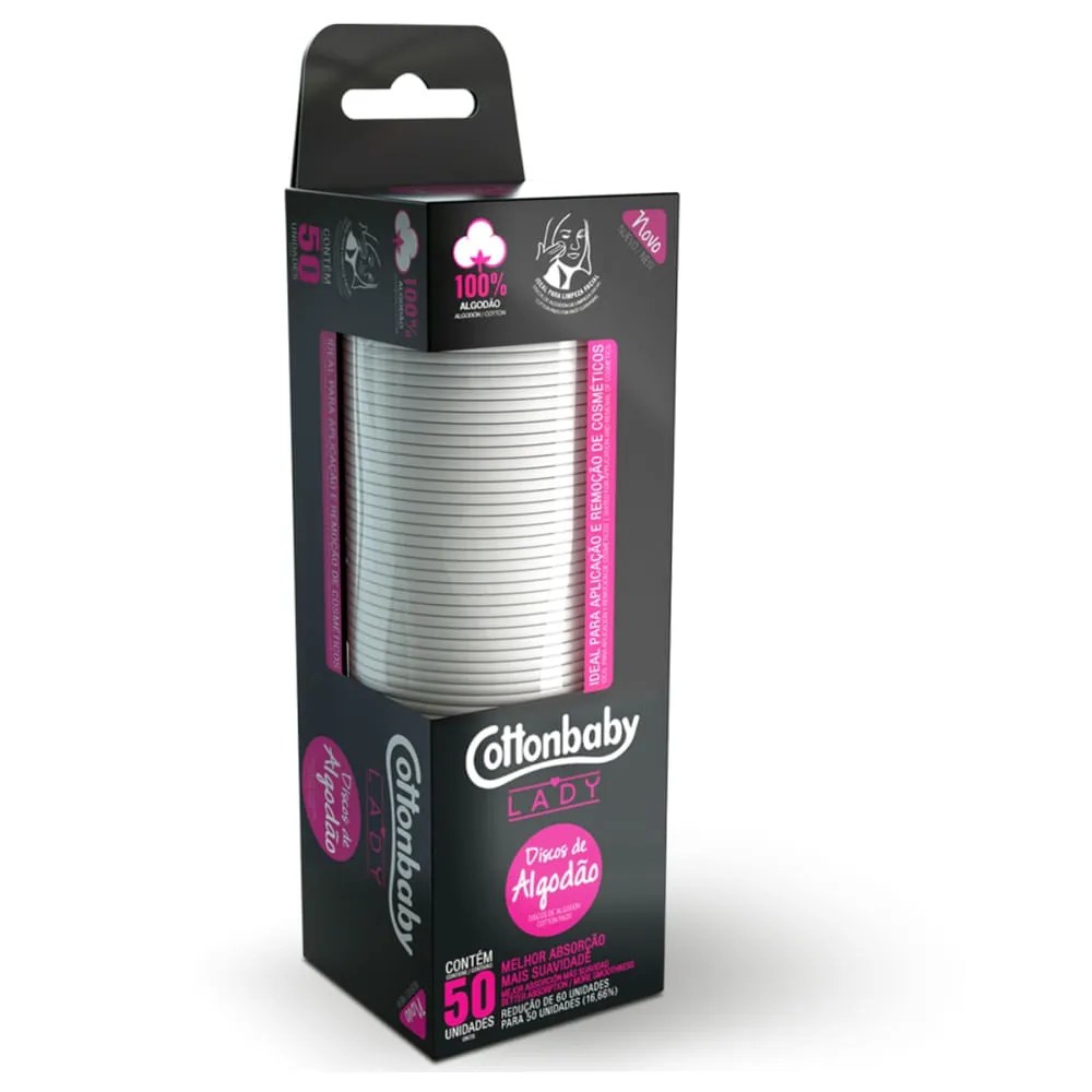 Algodao Cottonbaby Com 50 Discos Lady