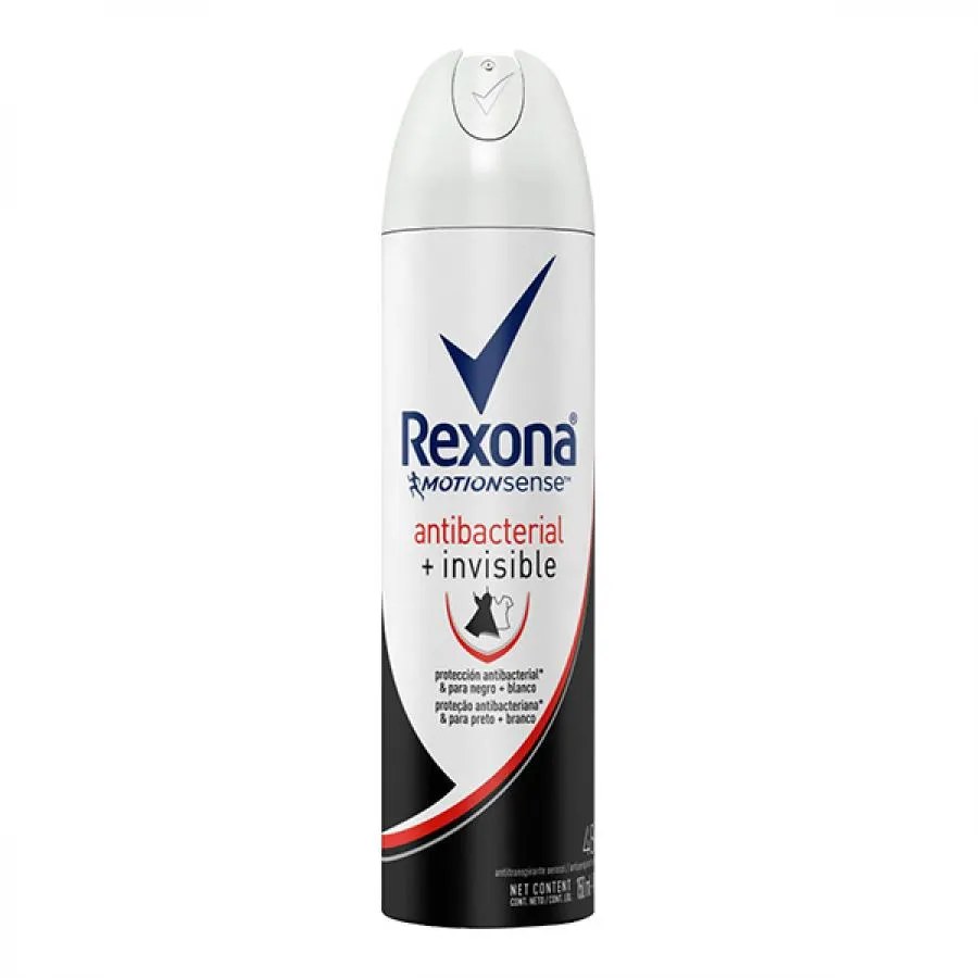 Antitranspirante Aerossol Rexona Invisible + Antibac 150ml