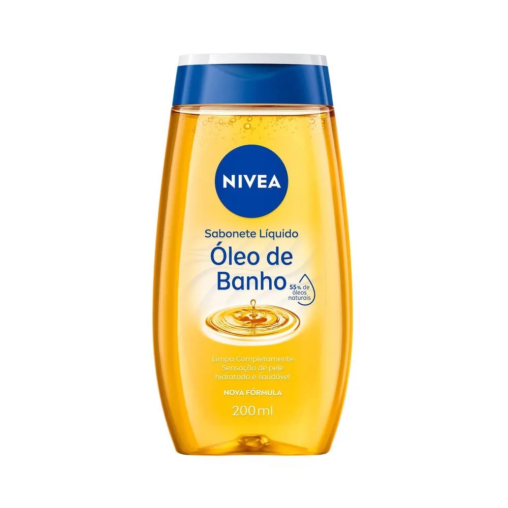 Sabonete Nivea Liquido 200ml Oleo De Banho