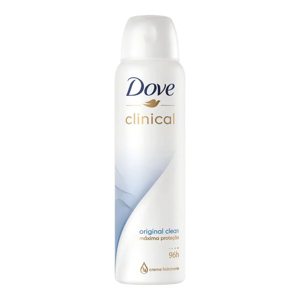 Desodorante Dove Feminino Clinical 150ml Original Clean