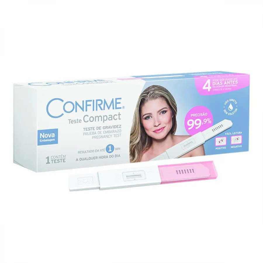 Teste De Gravidez Confirme Compact Com 1 Unidade