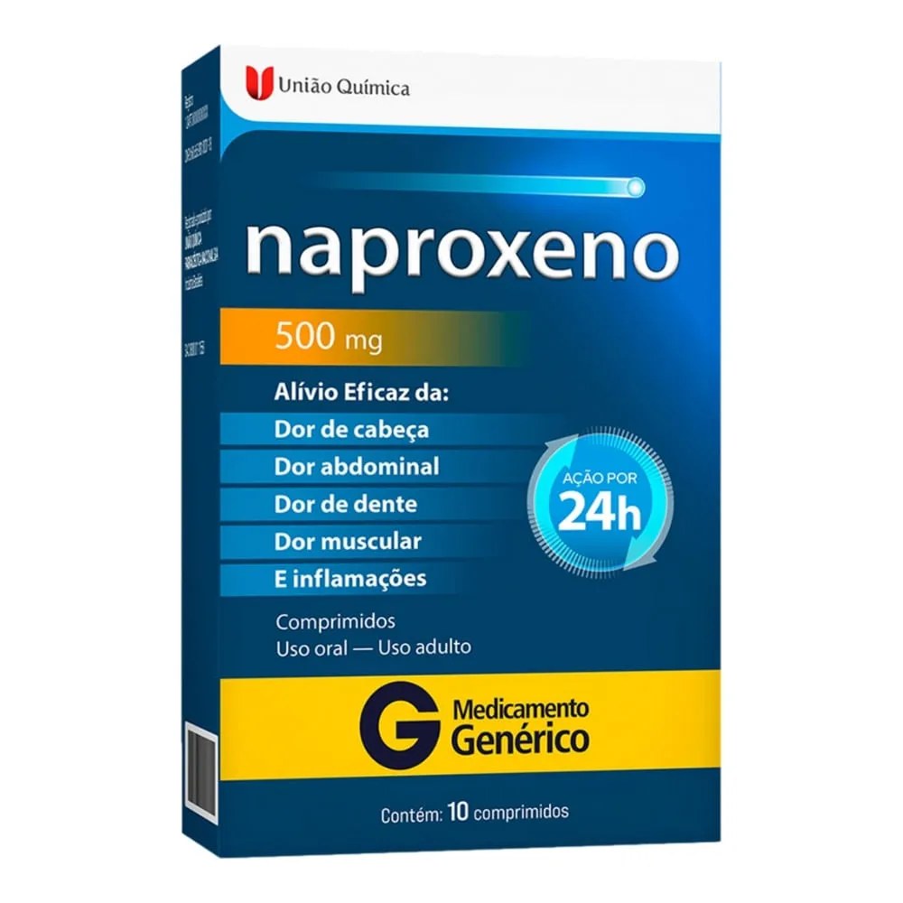 Naproxeno 500mg Com 10 Comprimidos Uniao Quimica Generico
