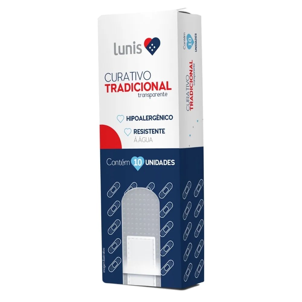 Curativo Transparente Lunis Com 10 Unidades