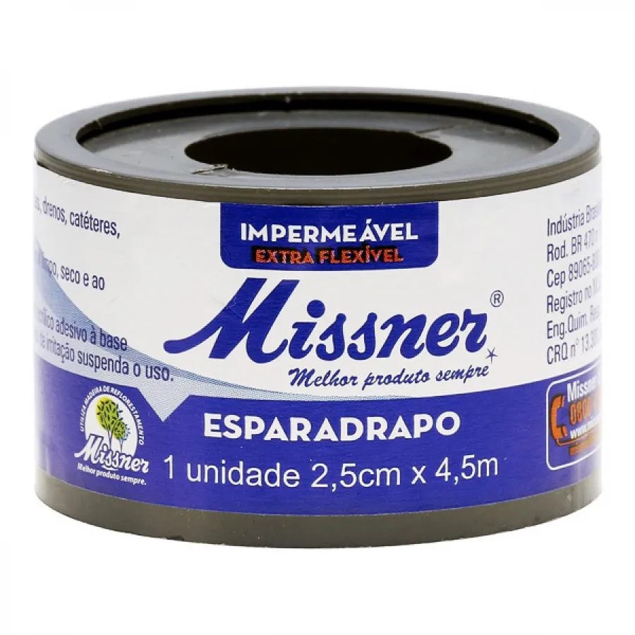 Esparadrapo Missner Impermeável 2,5cmx4,5m