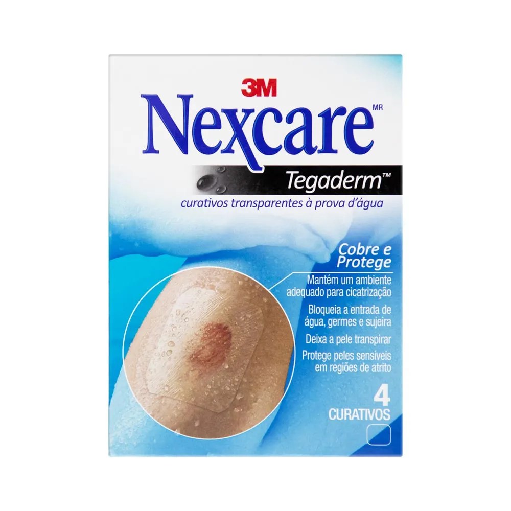 Curativos 3m Nexcare Tegaderm Com 4 Unidades