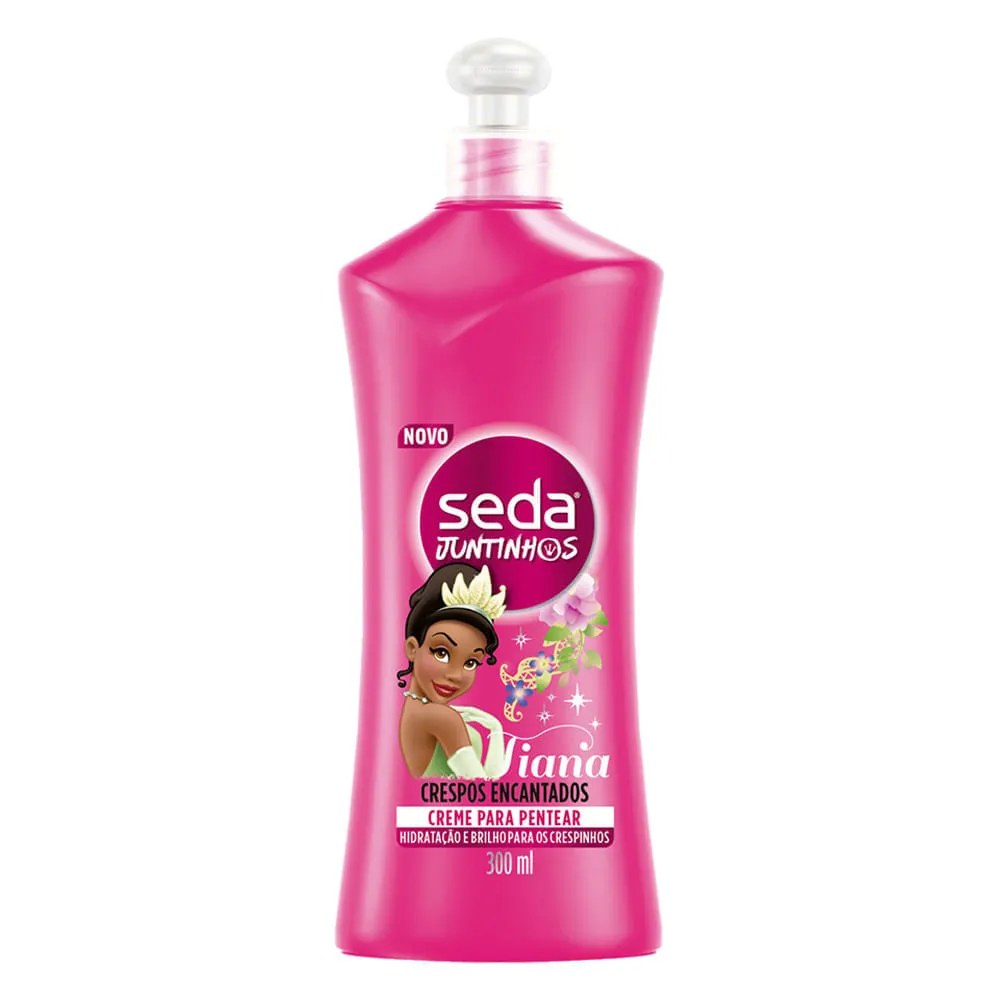 Creme Para Pentear Seda Juntinhos Tiana Crespos Encantados