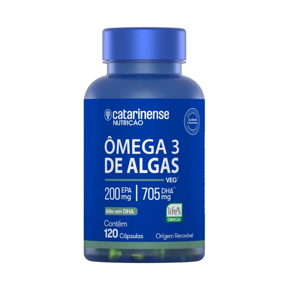 Omega 3 Biocultivado De Algas Catarinense Com 120 Capsulas