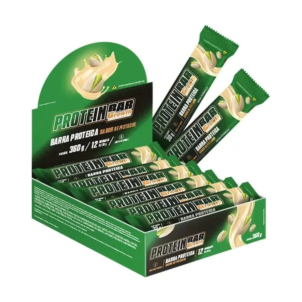 Protein Bar Sabor Pistache 30g Caixa com 12 Un