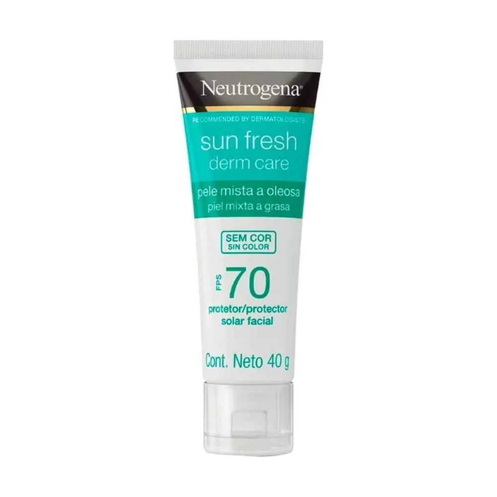 Protetor Solar Neutrogena Sun Fresh Derm Care Facial FPS70 40g