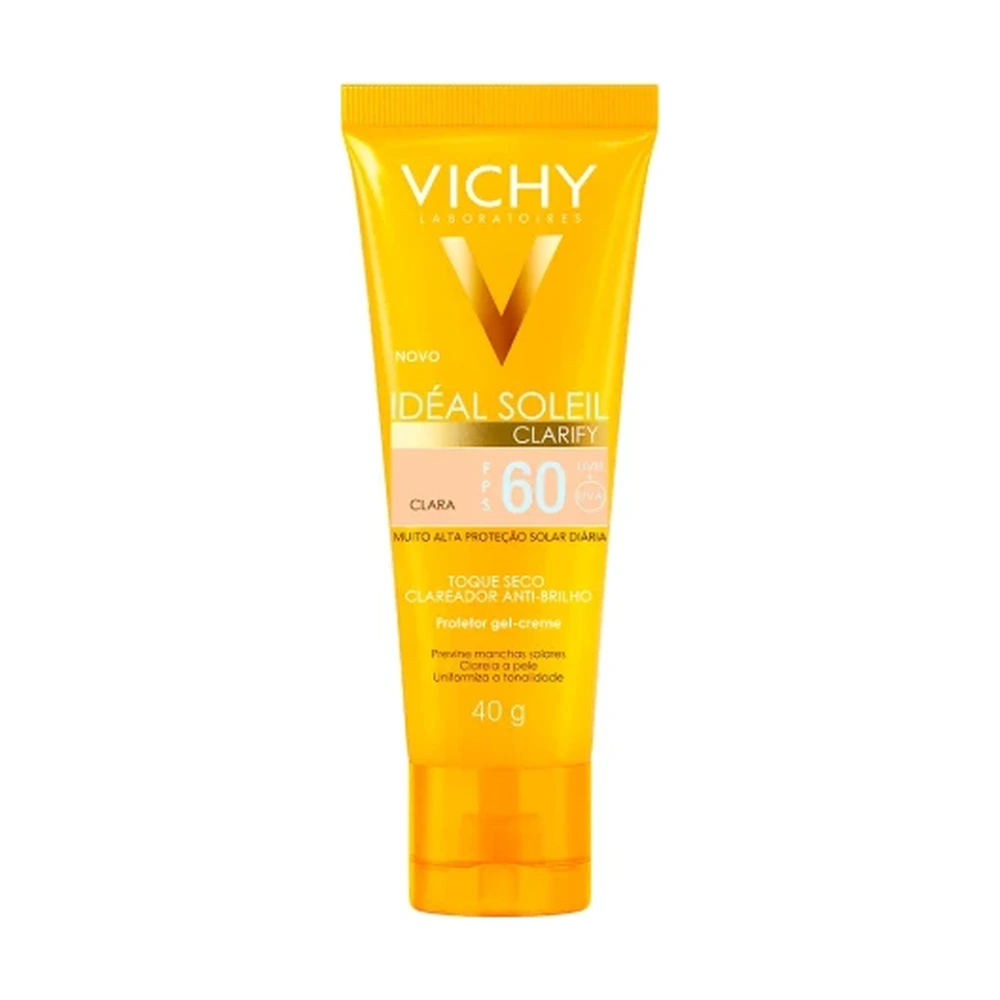 Protetor Solar Facial Vichy Idéal Soleil Clarify FPS 60 Clara 40g