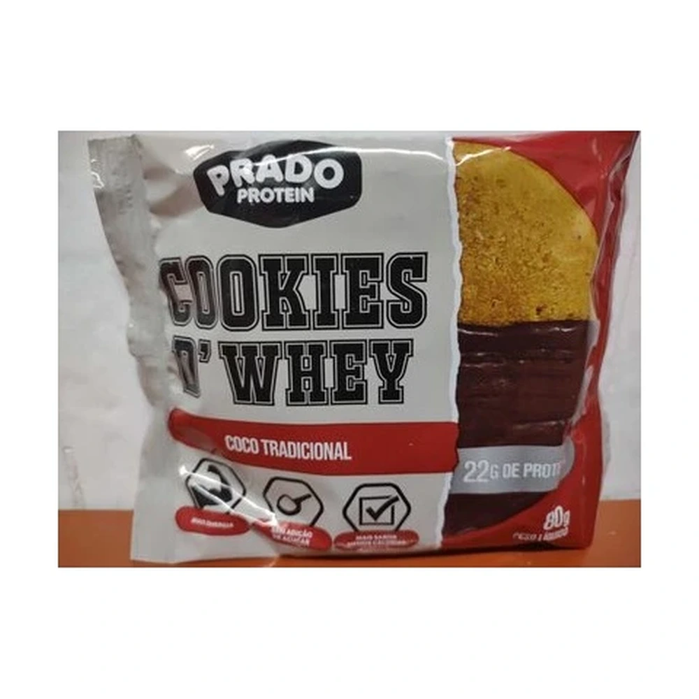 Prado Protein Cookies D'Whey - Coco Tradicional