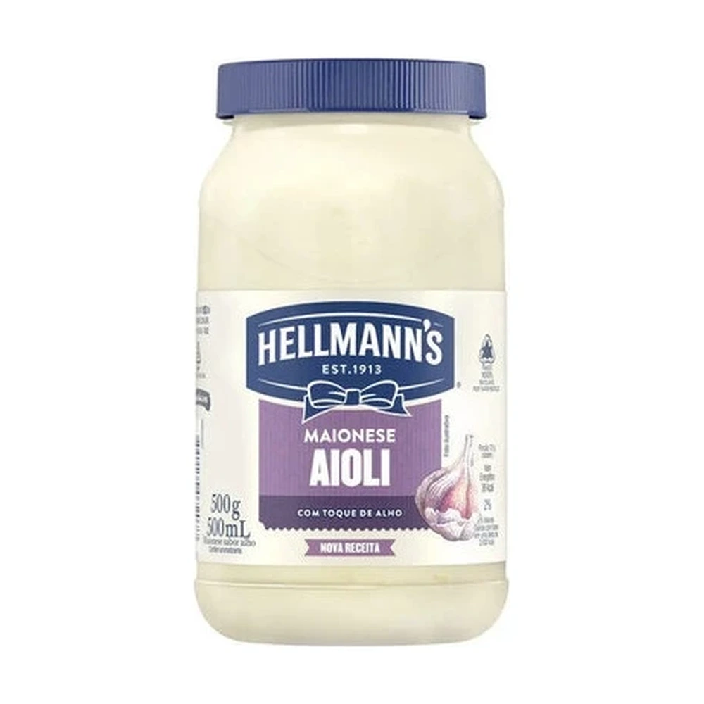 Hellmann's Maionese Aioli Hellmanns Pote 500g