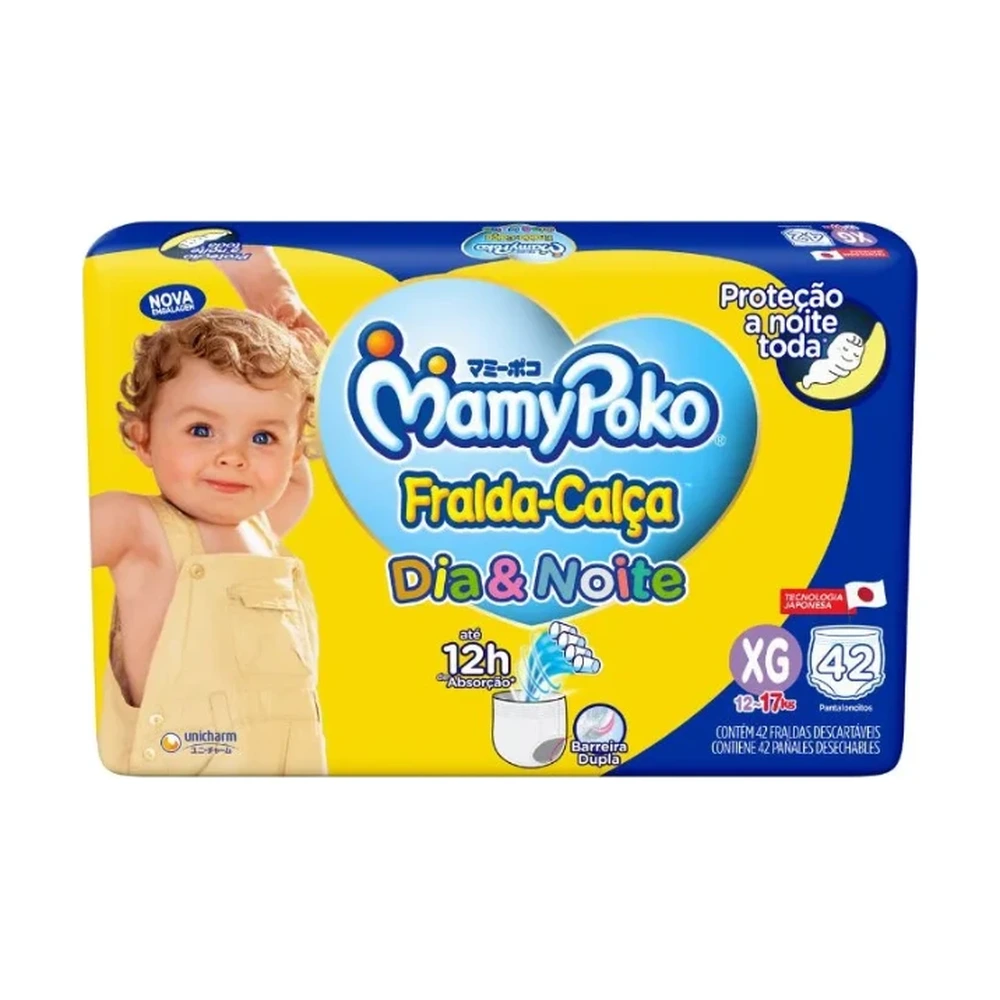 Fralda calça MamyPoko Dia & Noite XG 42 Unidades