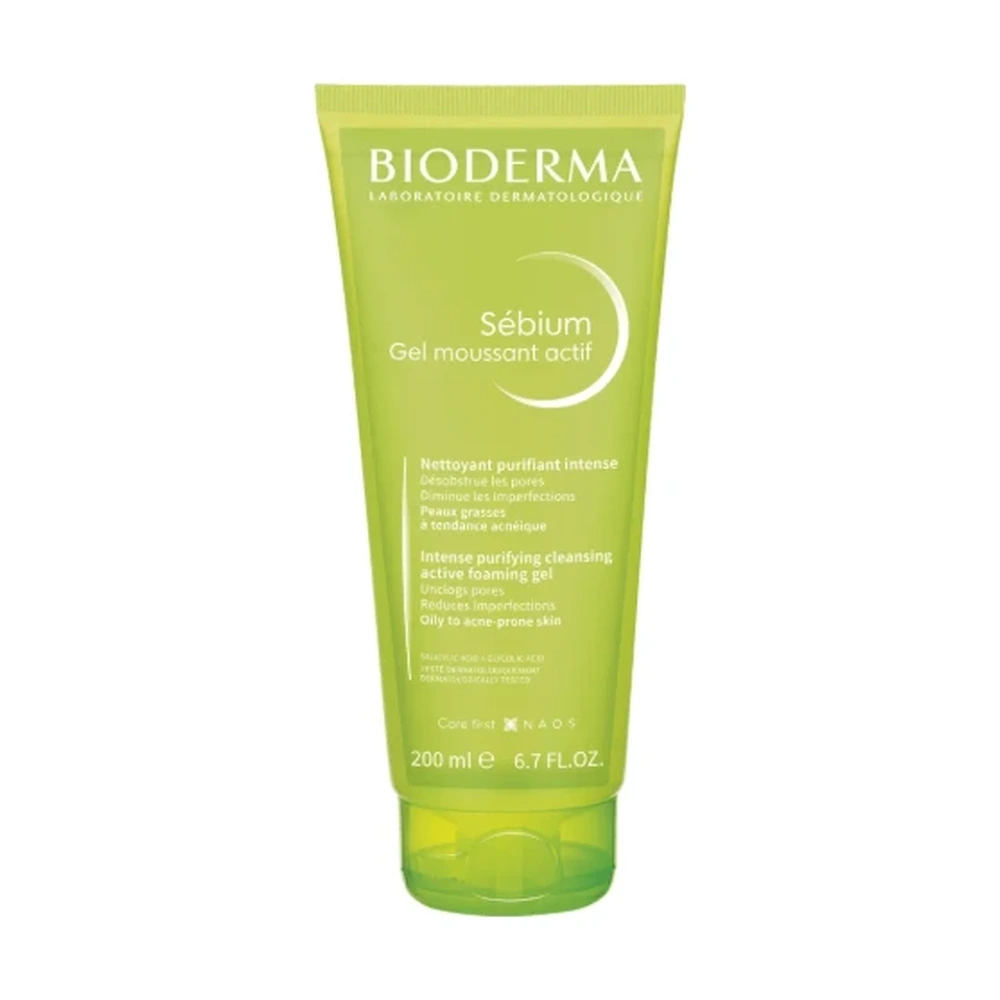 Gel de Limpeza Sébium Bioderma Gel Moussant Actif 200ml