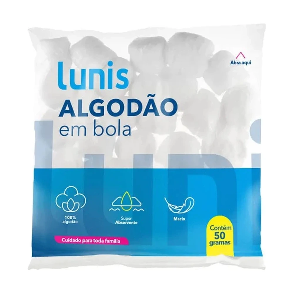 Algodao Lunis 50gr Bolas