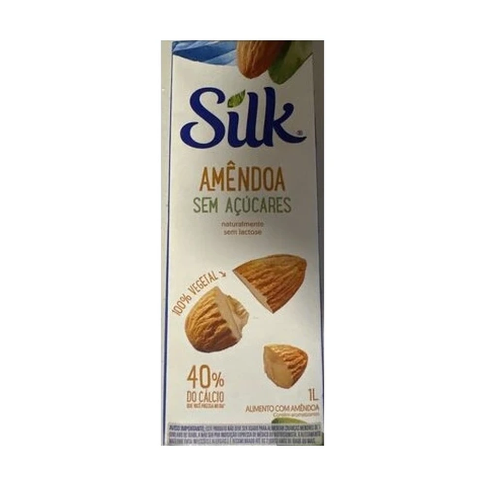 Silk amêndoa sem açúcares