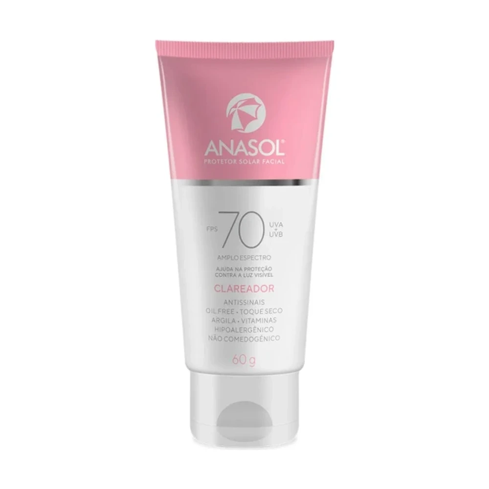 Protetor Solar Facial Clareador FPS70 Anasol 60g