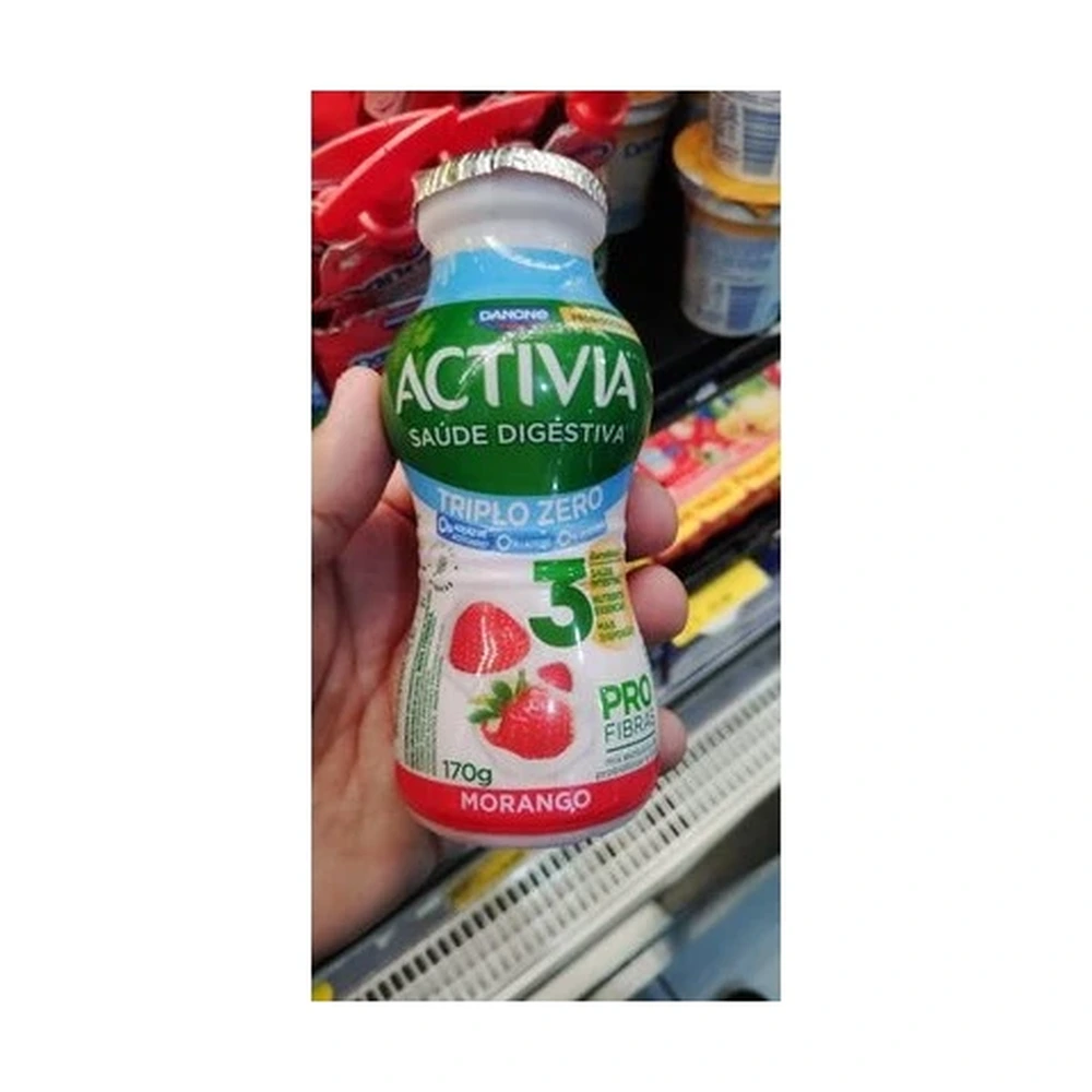 Leite Fermentado Parcialmente Desnatado Vitamina de Frutas Activia Garrafa 800g