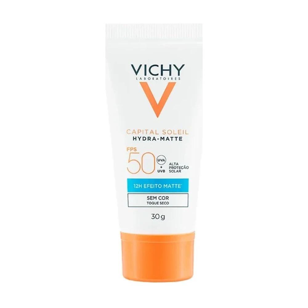Protetor Solar Facial Vichy Hydra Matte Capital Soleil Sem Cor Fps50 30g