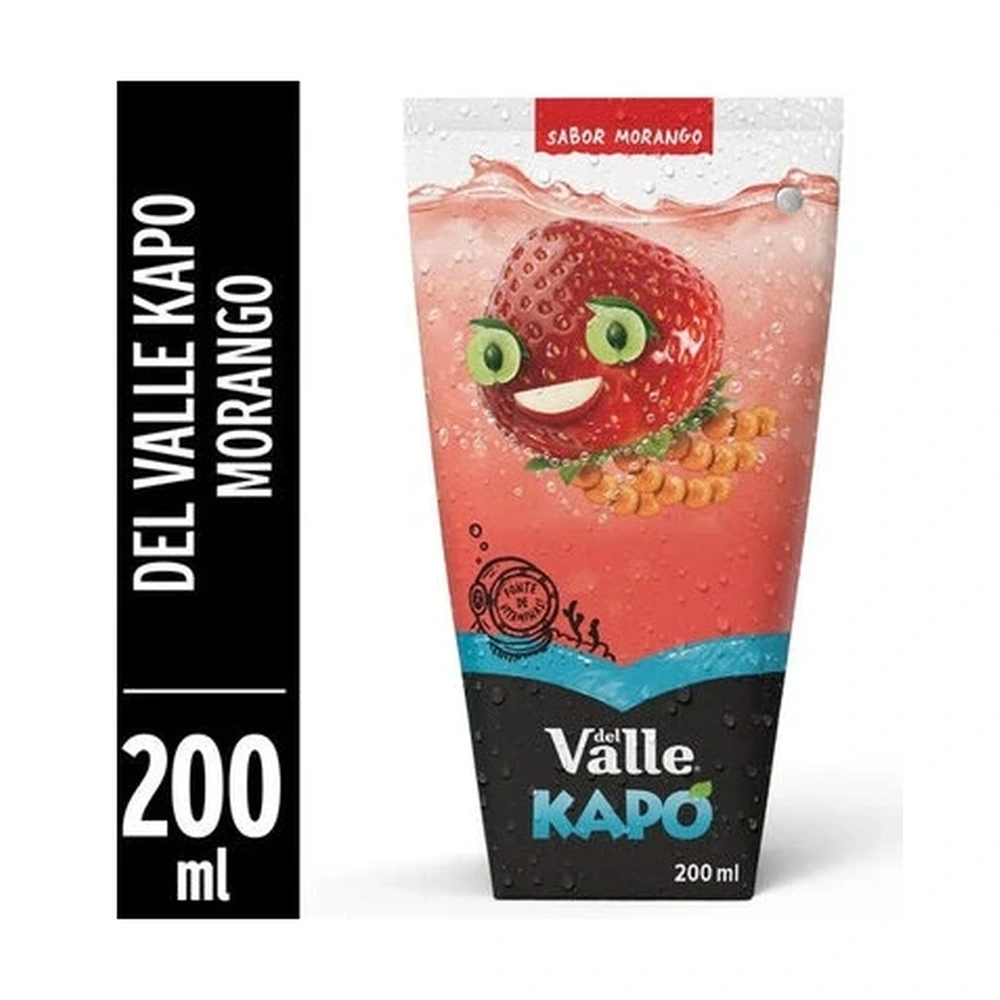 Refresco Adoçado Morango Del Valle Kapo Caixa 200ml